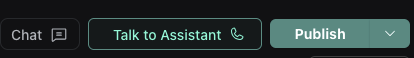 Bouton Talk to Assistant