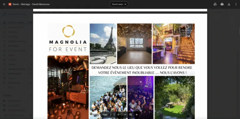 Exemple de devis PDF finalisé — rendu professionnel prêt à signer